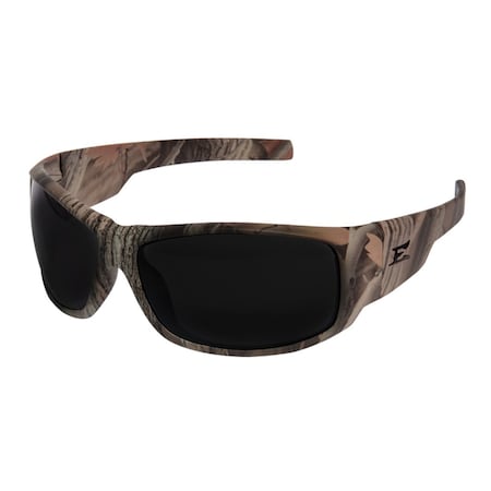 Edge Eyewear Caraz - Forest Camo Frame, Polarized Smoke Lens Safety Glasses THZ216CF